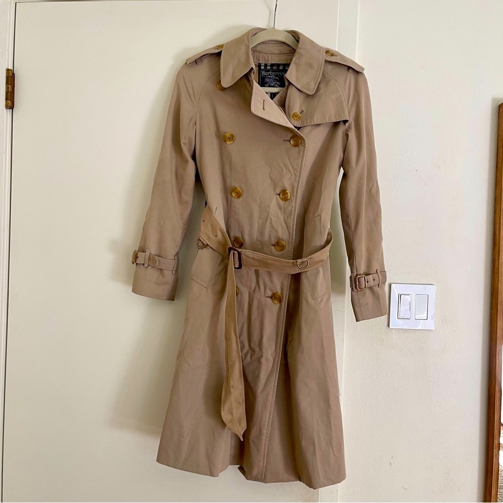 Vintage Burberry Trench Coat Beige
